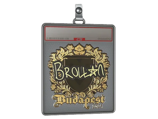 Placa de Adesivo | Brollan (Dourado) | Budapeste 2025