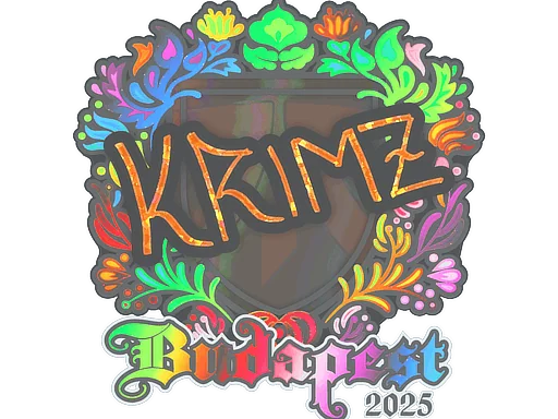 Naklejka | KRIMZ (holograficzna) | Budapeszt 2025