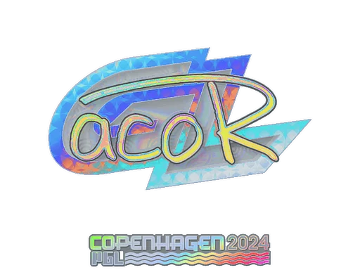 Naklejka | acoR (holograficzna) | Kopenhaga 2024