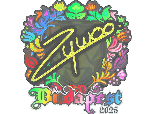 Naklejka | ZywOo (holograficzna) | Budapeszt 2025