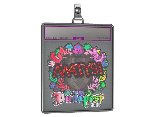 Placa de Adesivo | MATYS (Holográfico) | Budapeste 2025