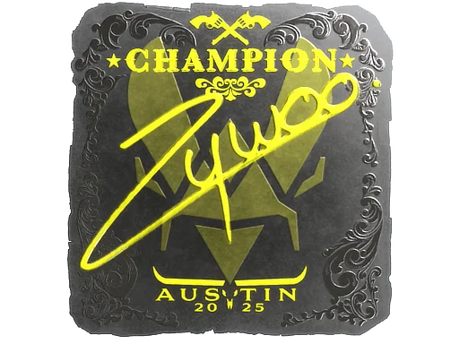 Naklejka | ZywOo (foliowana, mistrz) | Austin 2025