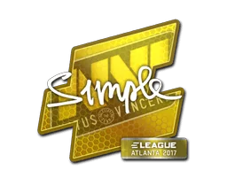 Klistermärke | s1mple | Atlanta 2017