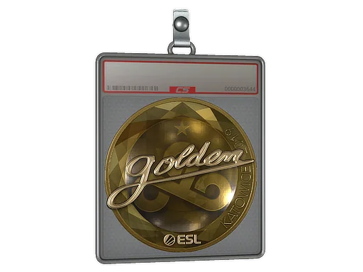Placa de pegatinas | Golden (dorada) | Katowice 2019