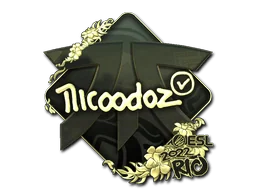Pegatina | nicoodoz (dorada) | Río 2022