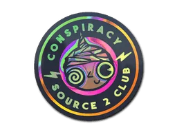 Klistermärke | Conspiracy Club (holo)