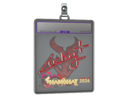 Placa de Adesivo | Lucky (Purpurinado) | Xangai 2024