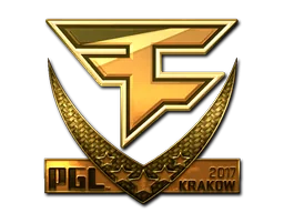 Adesivo | FaZe Clan (Dourado) | Cracóvia 2017