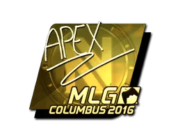 Klistermärke | apEX (Guld) | MLG Columbus 2016
