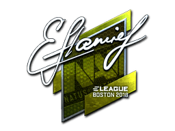 Klistermärke | flamie (Foil) | Boston 2018