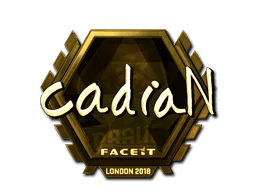 Naklejka | cadiaN (złota) | Londyn 2018