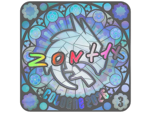 Pegatina | zont1x (holográfica, con clasificación) | Colonia 2026