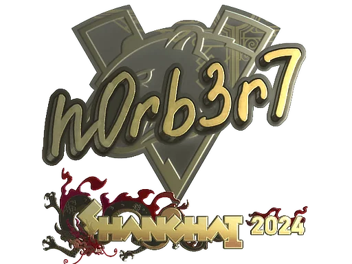 Sticker | n0rb3r7 (Gold) | Shanghai 2024