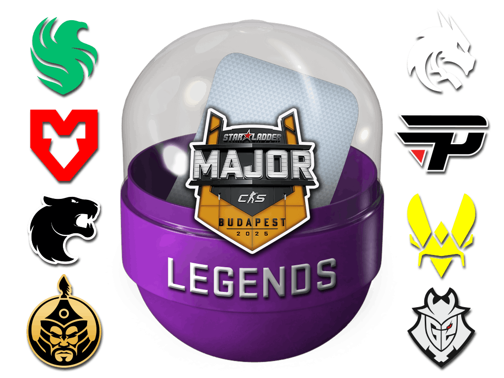 Pojemnik z naklejką legendy StarLadder Budapest 2025