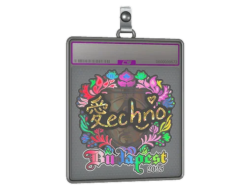 Placa de Adesivo | Techno4K (Holográfico) | Budapeste 2025