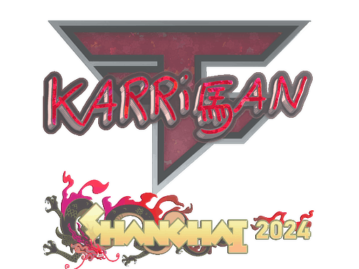 Pegatina | karrigan (purpurina) | Shanghái 2024