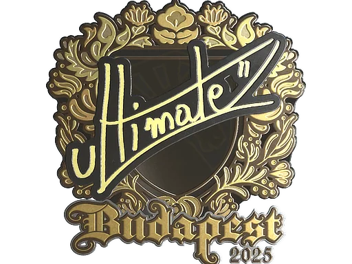 Adesivo | ultimate (Dourado) | Budapeste 2025