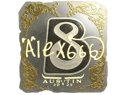 印花 | alex666（金色）| 2025年奥斯汀锦标赛