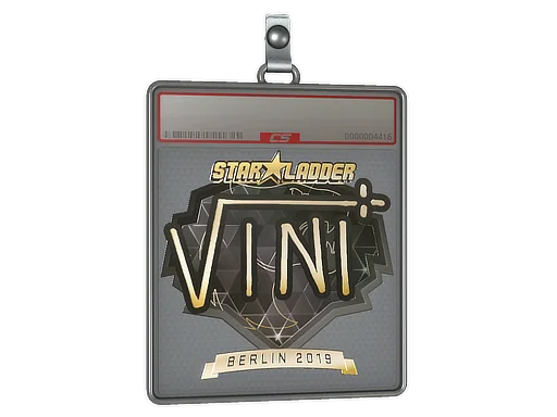 Placa de pegatinas | VINI (dorada) | Berlín 2019