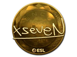 Aufkleber | xseveN (Gold) | Kattowitz 2019