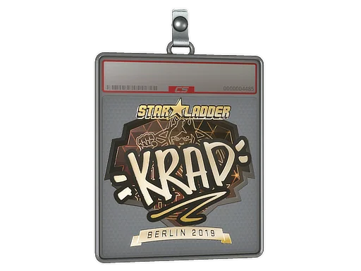 Placa de pegatinas | Krad (dorada) | Berlín 2019