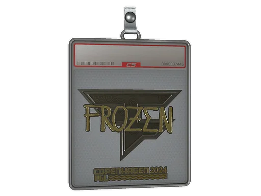 Placa de pegatinas | frozen (dorada) | Copenhague 2024