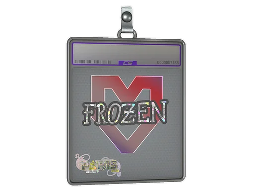 Placa de pegatinas | frozen (purpurina) | París 2023