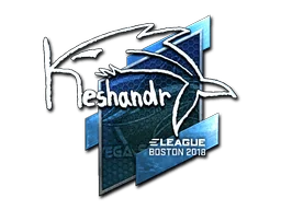 Pegatina | keshandr (reflectante) | Boston 2018