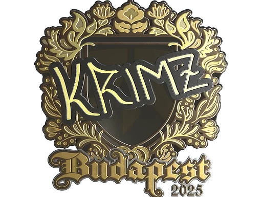 Aufkleber | KRIMZ (Gold) | Budapest 2025