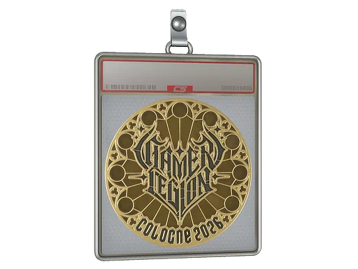 Placa de pegatinas | GamerLegion (dorada) | Colonia 2026