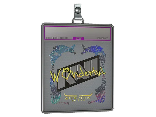 Placa de Adesivo | w0nderful (Holográfico) | Austin 2025