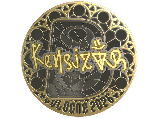 Pegatina | kensizor (dorada) | Colonia 2026