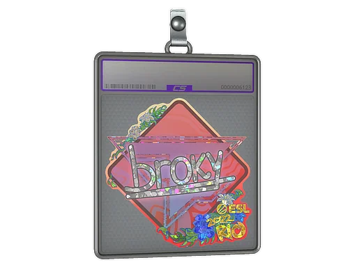 Klistermärkesfodral | broky (glitter) | Rio 2022