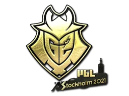 Naklejka | G2 Esports (złota) | Sztokholm 2021
