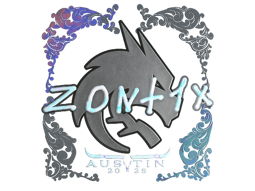 Pegatina | zont1x (holográfica) | Austin 2025