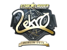 Aufkleber | Lekr0 (Gold) | Berlin 2019