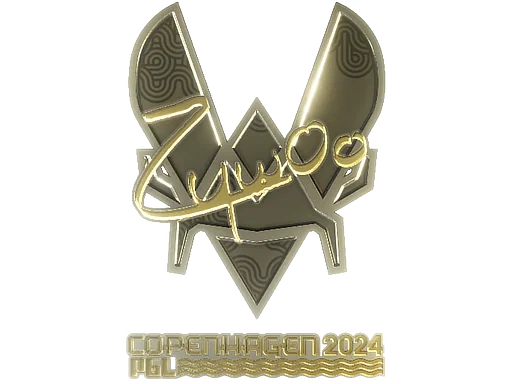 Adesivo | ZywOo (Dourado) | Copenhague 2024