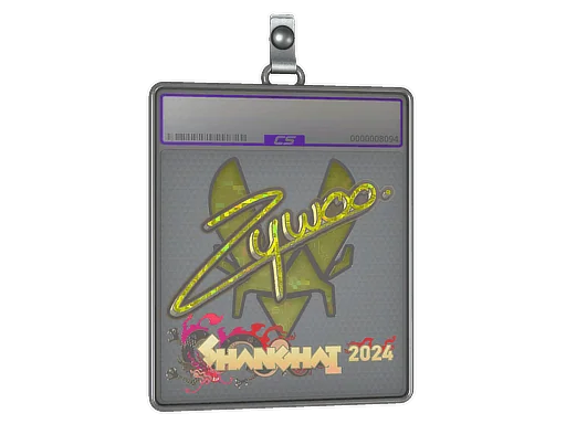 Placa de pegatinas | ZywOo (purpurina) | Shanghái 2024