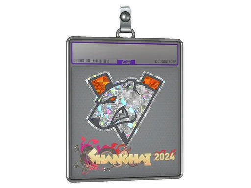 Placa de pegatinas | Virtus.pro (purpurina) | Shanghái 2024