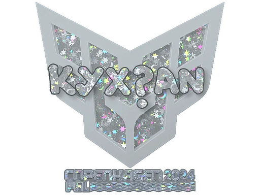 Naklejka | kyxsan (brokatowa) | Kopenhaga 2024