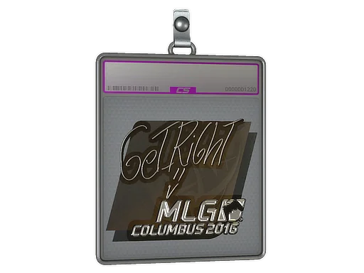 Placa de pegatinas | GeT_RiGhT (reflectante) | MLG Columbus 2016