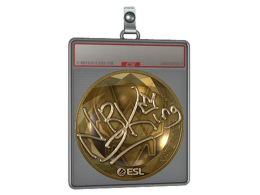Placa de Adesivo | NBK- (Dourado) | Katowice 2019