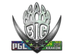 Naklejka | BIG (holograficzna) | Kraków 2017