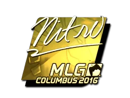 Sticker | nitr0 (Gold) | MLG Columbus 2016