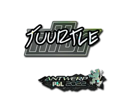 Sticker | Tuurtle (Glitter) | Antwerp 2022