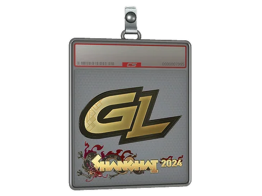 Placa de pegatinas | GamerLegion (dorada) | Shanghái 2024