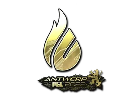 Pegatina | Copenhagen Flames (dorada) | Amberes 2022