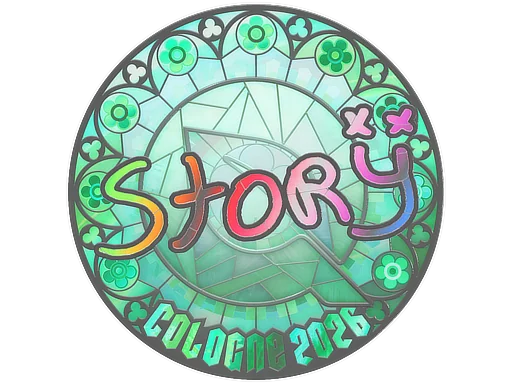 Pegatina | story (holográfica) | Colonia 2026