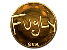 Aufkleber | FugLy (Gold) | Kattowitz 2019
