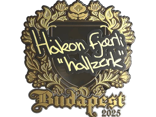 Adesivo | hallzerk (Dourado) | Budapeste 2025